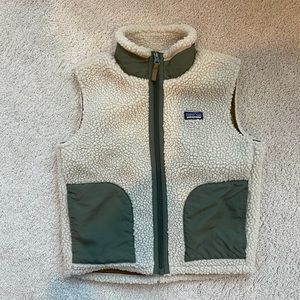 Patagonia Boys Retro X Fleece Vest, Size 7-8.